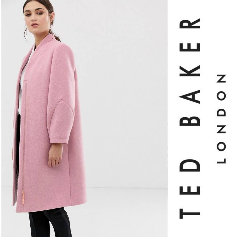 *SOLD* Ted Baker Bllair Sculpted Sleeve Wool Coat